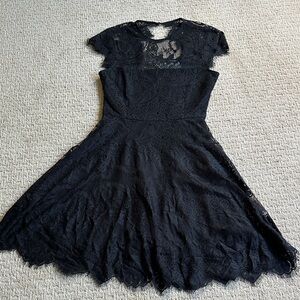 BB Dakota Women’s Elegant Black Lace Short Dress Size 0 XS NEW